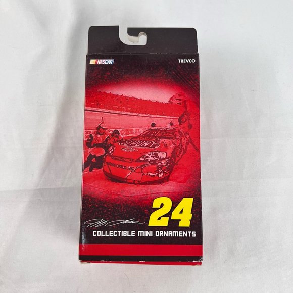 Nascar #24 Jeff Gordon Helmet Hood Tire Mini Christmas Ornament 6 Pc Set 2007 - Picture 5 of 10